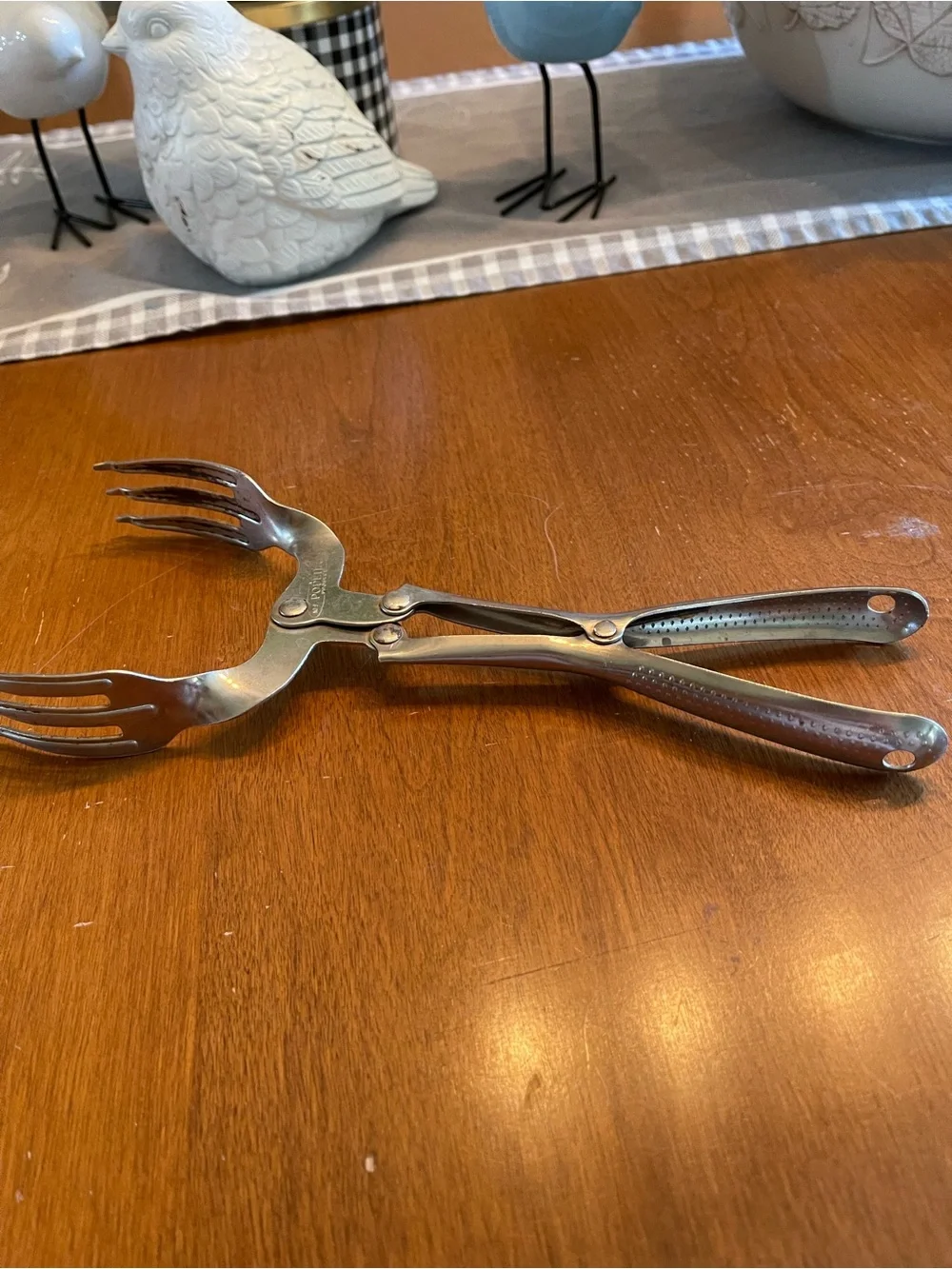 Vintage salad tongs